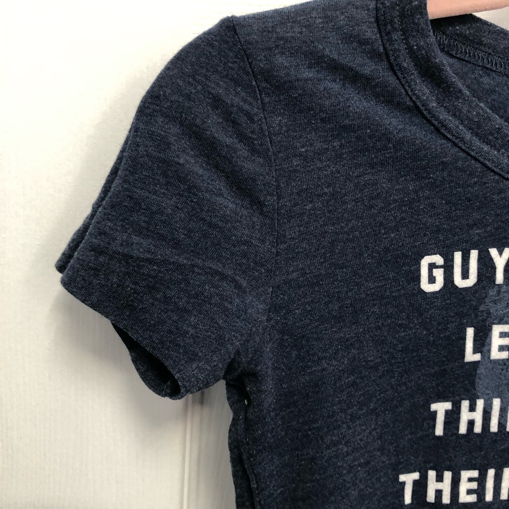 Vintage T-shirt Abercrombie & Fitch Funny Guys should Learn think Brains S Y2K - Picture 9 of 16